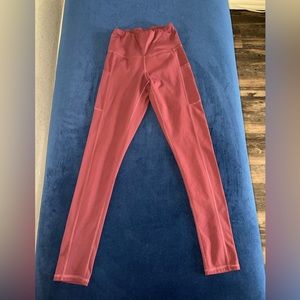 Maroon iuga leggings with pockets size s
